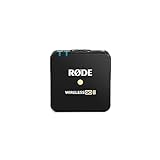 RØDE Wireless GO II TX - Ultrakompakter drahtloser Sender mit integriertem Mikrofon, integrierter Aufnahme und einer Reichweite von bis zu 200 m (nur Sender)