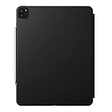 NOMAD Modern Folio Case robuste Klapphülle aus hochwertigem Echtleder kompatibel mit dem iPad Pro 12,9-Zoll in schwarz
