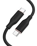 Anker PowerLine III Flow, USB C auf USB C Kabel 100W, Typ-C Kabel 90cm, Kompatibel mit iPhone 16/15 Serie, MacBook Pro/Air, iPad Pro/Air, Galaxy S24, Pixel, Switch, LG (in Nachtschwarz)