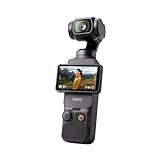 DJI Osmo Pocket 3, Vlogging-Kamera mit 1-Zoll-CMOS und 4K/120 fps Video, 3-Achsen-Stabilisierung, schnelles Scharfstellen, Gesichts-/Objektverfolgung, kleine Videokamera für Fotografie, YouTube