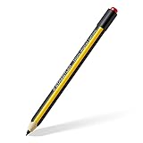 Staedtler Noris digital jumbo 180J 22. EMR Stylus mit weichem Radierer. Eingabestift für Schreiben, Zeichnen und Radieren (4.096 Druckstufen, 0.7 mm Spitze), Gelb-Schwarz