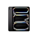 Apple 11" iPad Pro (M4): Ultra Retina XDR Display, 256 GB, 12 MP Querformat Frontkamera/12 MP Rückkamera, LiDAR Scanner, WLAN 6E, Face ID, Batterie für den ganzen Tag, Standardglas – Space Schwarz