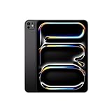 Apple 11" iPad Pro (M4): Ultra Retina XDR Display, 256 GB, 12 MP Querformat Frontkamera/12 MP Rückkamera, LiDAR Scanner, WLAN 6E, Face ID, Batterie für den ganzen Tag, Standardglas – Space Schwarz