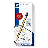 STAEDTLER Noris digital Jumbo 180J 22, EMR Stylus-Set, 1 Eingabestift mit digitalen Radierer, für digitales Schreiben, Zeichnen und Radieren auf EMR Touchscreens + 5 weitere Ersatzspitzen, 180J 22-1X