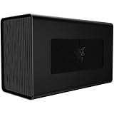 Razer Core X - Externes Grafikgehäuse - bis zu 3-Slot Karte (unterstützt Thunderbolt 3 oder Thunderbolt 4, Intern ATX 650W, 2X 8 Pin - 6+2-pin PCI-E - Anschlüsse) Schwarz