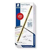 STAEDTLER Noris digital Classic 180 22, EMR Stylus-Set, 1 Eingabestift für digitales Schreiben und Zeichnen auf EMR Touchscreens (4096 Druckstufen, feine Spitze) + 5 weitere Ersatzspitzen, 180 22-1X